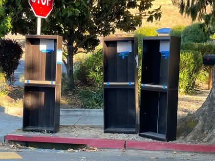 Photo of free 3 Used IKEA Billy bookshelves curb (5 Octavia Street, San Rafael) #1