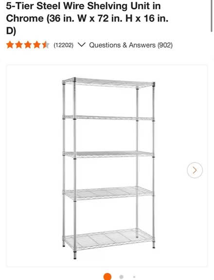 Photo of free Steel wire 5 tier shelving (Mission Valley) #1