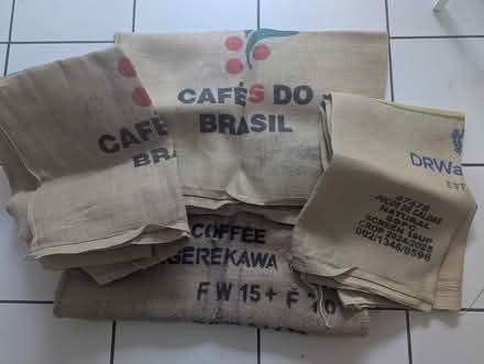 Photo of free four jute coffee sacks (Portslade by Sea BN3) #1