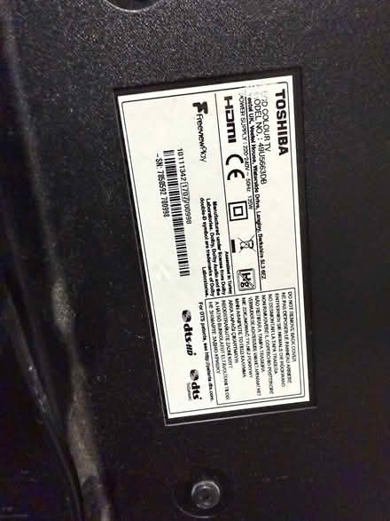 Photo of free Toshiba tv (Nothing Hill W2) #1
