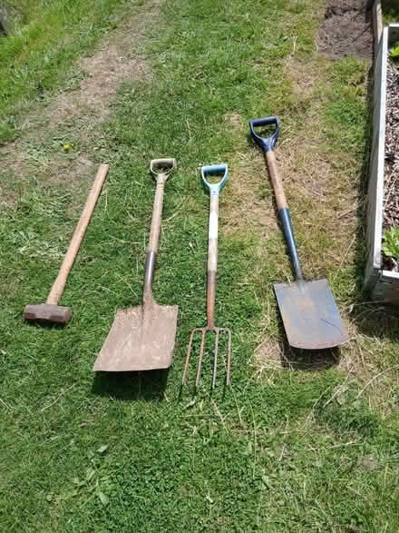 Photo of free Spade, shovel, fork, sledgehammer (Southbourne BH6) #1