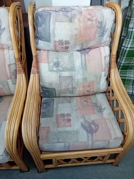 Photo of free 2 bamboo conservatory chairs (Caton green la2) #3