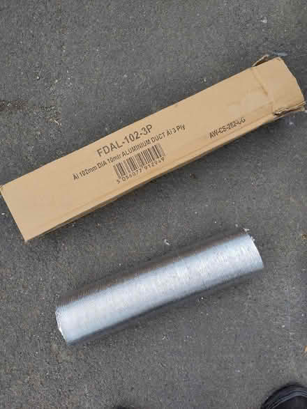 Photo of free 102mm diameter aluminium ducting (Hartington Road BN2) #1