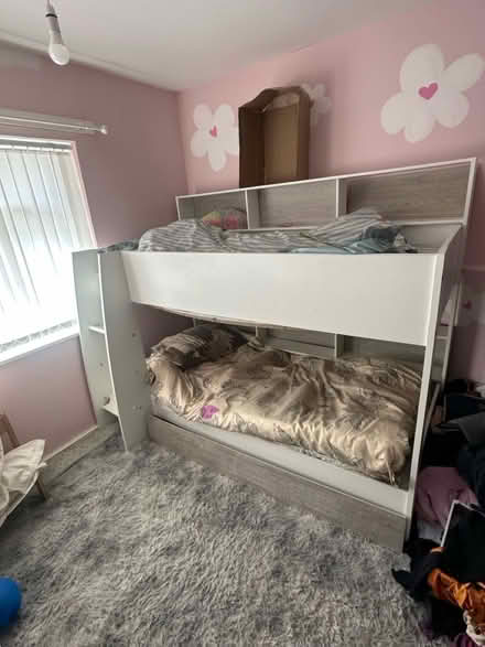 Photo of free White Double Bunk Bed (Bradford Bd10) #1