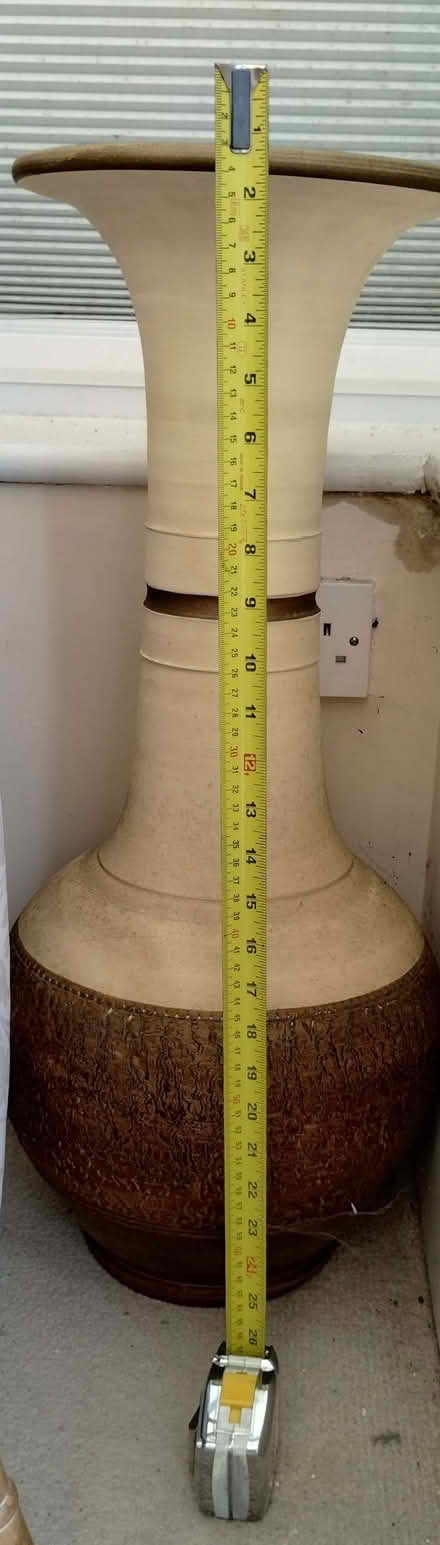 Photo of free 2 Tall, Indoor, Pottery Vases. (Burnham On Sea TA8) #1
