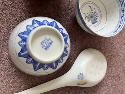 Photo of free 3 traditional Chinese bowls (Parkstone, Poole. BH14.) #2