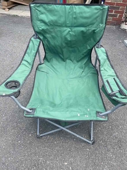 Photo of free Green canvas folding chair (Bloomfield) #1