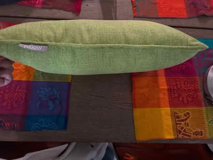 Photo of free 2 Small outdoor pillows (Claremont Hills, Oakland) #2