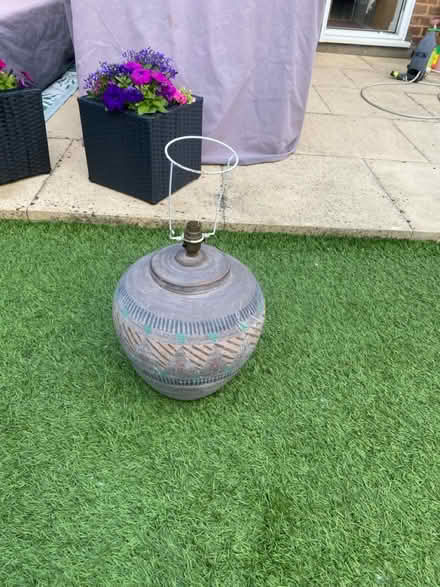 Photo of free Ceramic lamp vase (Galleywood CM2) #1