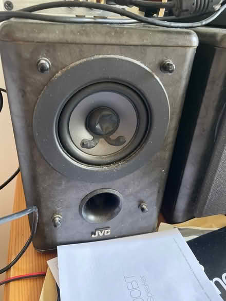 Photo of free 2 x JVC speakers & micro amp (Hassocks) #4