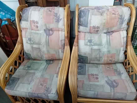 Photo of free 2 bamboo conservatory chairs (Caton green la2) #1