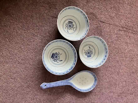 Photo of free 3 traditional Chinese bowls (Parkstone, Poole. BH14.) #1