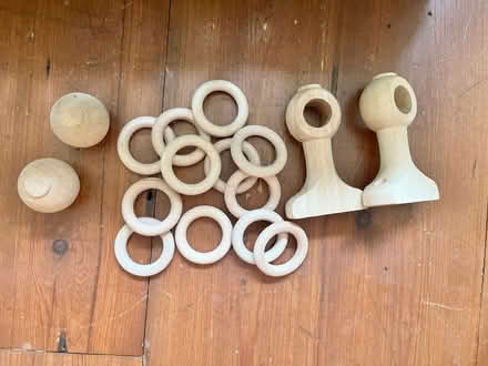 Photo of free Curtain pole accessories (TW12 - Hampton Hill) #1