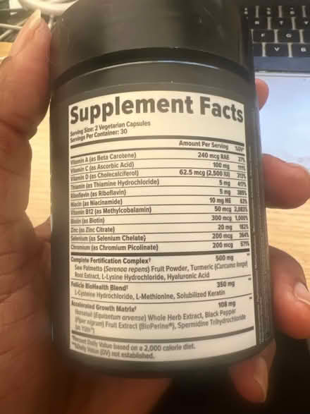 Photo of free Men’s hair vitamins (Redmond) #3