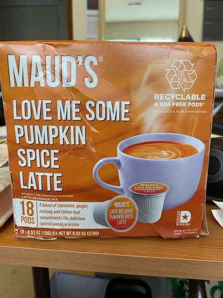 Photo of free Pumpkin Spice Latte K-Cups (NE Maple Leaf 75th & Roosevelt) #1