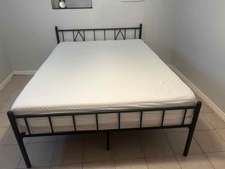 Photo of free Qn mattress and frame (Chicago, il) #1