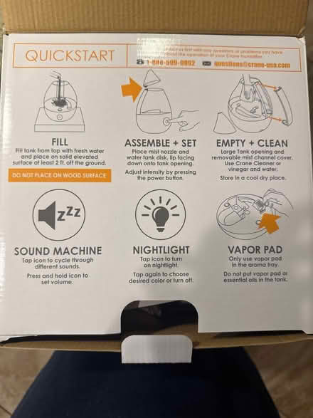 Photo of free Top fill humidifier (West Springfield, VA) #2