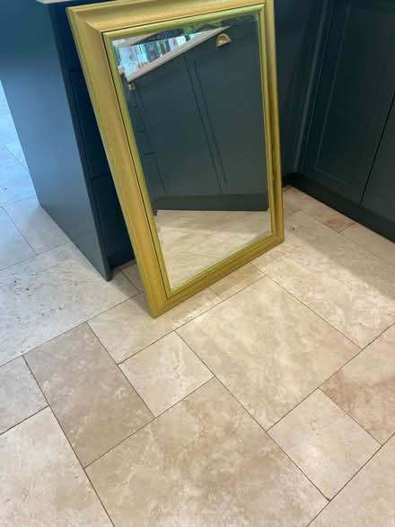 Photo of free Gilt framed heavy mirror. (Sevenoaks TN13) #1
