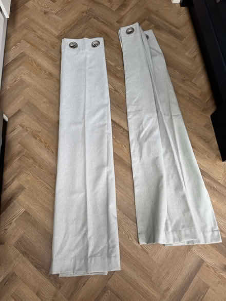 Photo of free Grey curtains (Nursery Hollow, Ilkeston) #1