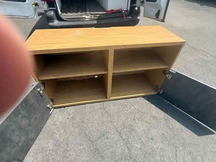 Photo of free Oak / Grey TV Unit With Storage (Kingswood Bristol BS15) #1