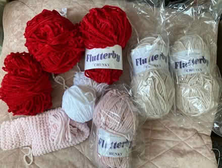 Photo of free Chenille yarn plus misc (Selly Oak) #1