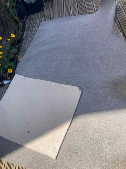 Photo of free Grey wool carpet remnants x 2 (Kingsway) #1