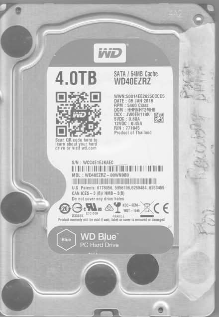Photo of WD 4TB model WD40EZRZ (castro valley) #1