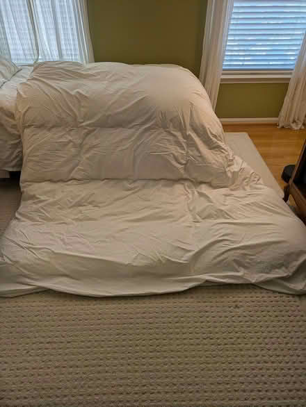 Photo of free King size feather bed with cover (near Old Town Gaithersburg) #1