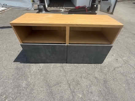 Photo of free Oak / Grey TV Unit With Storage (Kingswood Bristol BS15) #2