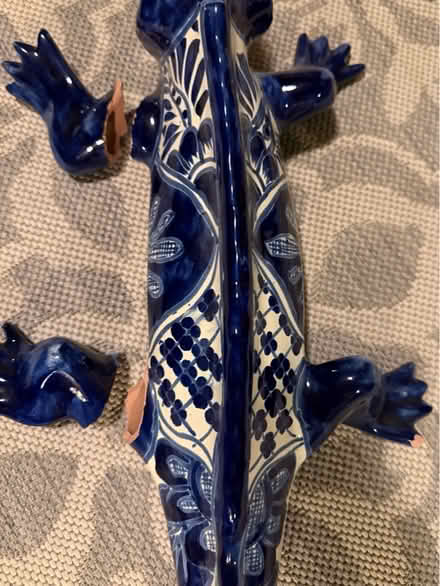 Photo of free Broken ceramic lizard (repairable) (16th st hts dc) #3