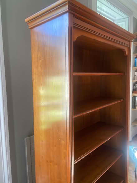 Photo of free Solid cherry bookcase, six shelves (Broomhill S10) #2