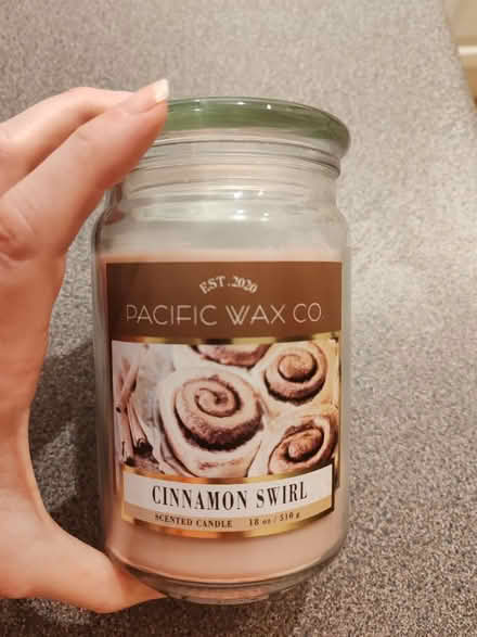 Photo of free Large cinnamon swirl jar candle (Barbourne, WR1) #1