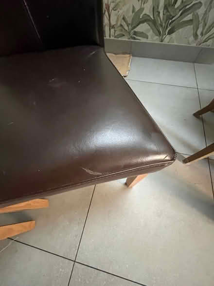 Photo of free 3 dining chairs leather (chiswick) #3