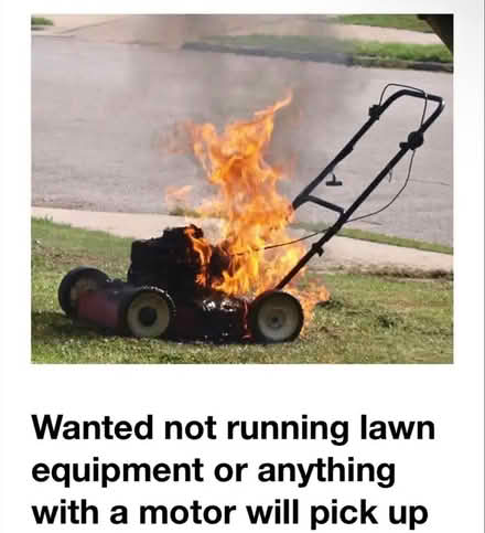 Photo of free small engine pick up (Mint Hill) #1