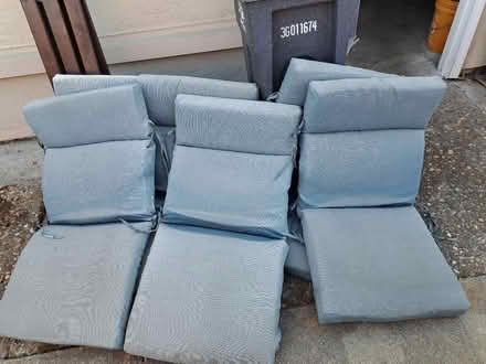 Photo of free Set of 6 patio chair cushions (San Ramon) #1