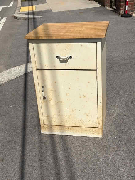 Photo of free Metal storage cabinet (Elm street opposite Aquavia rd) #3