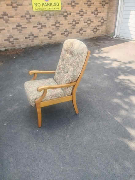Photo of free Chair with hand rest (Hucclecote Road Gloucester) #1