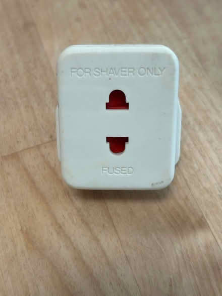 Photo of free Two pin to three pin plug adapter/shaver plug (Shenley Fields B29) #1