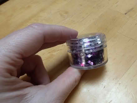 Photo of free Jar of purple & silver stars (Barbourne, WR1) #2