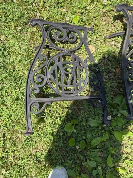 Photo of free Vintage desk on iron legs (Edgemont PA) #4