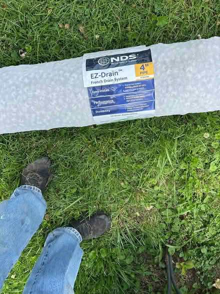 Photo of free 4" pipe french drain, 8' long (Lemay/Mehville area) #1