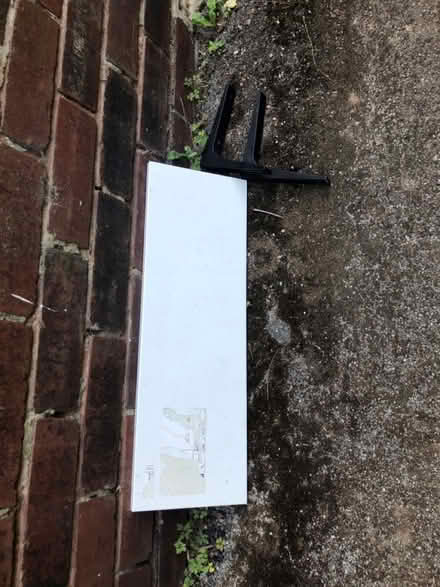 Photo of free IKEA shelf with brackets (Wisewood S6) #1