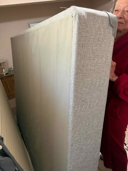 Photo of free Queen box spring w metal bed frame (Foothills near River Craycroft) #1