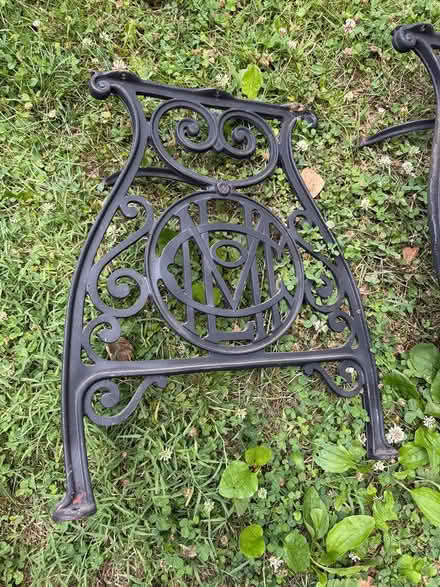 Photo of free Vintage desk on iron legs (Edgemont PA) #3