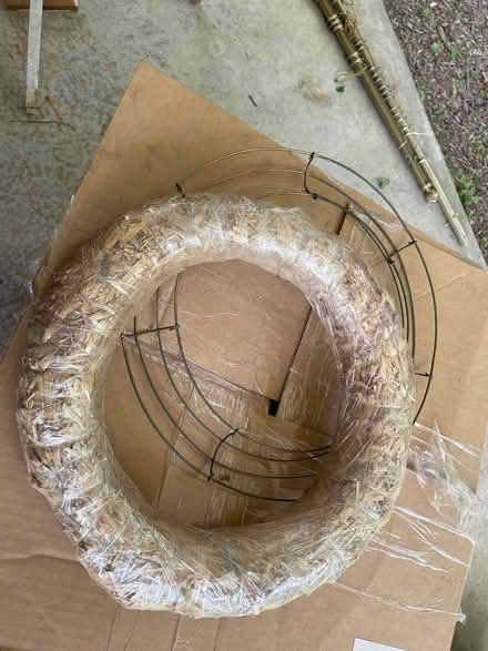 Photo of free Wreath holder and wrapper wreath (Savage MD 20763) #1
