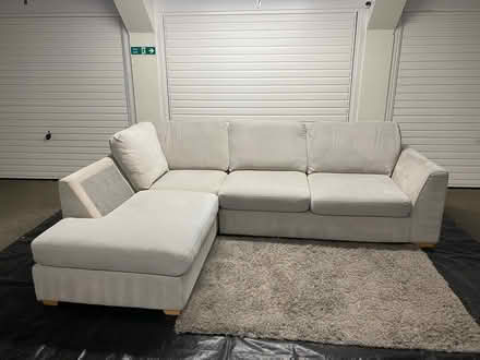 Photo of free DFS Cream Grey L-Shape Corner Sofa (Calidonian Road N7) #1