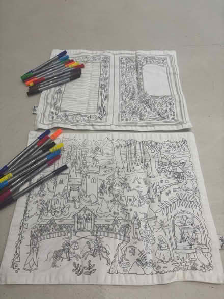 Photo of free Colour-in fabric placemats (N1 - Barnsbury) #2