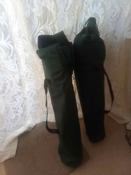 Photo of free Green canvas picnic chairs x 2 (Lawnswood LS16 LS16) #1