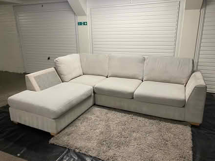 Photo of free DFS Cream Grey L-Shape Corner Sofa (Calidonian Road N7) #2