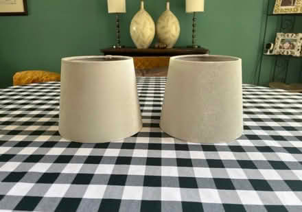 Photo of free 2x Lampshades Tapered Drum As New (Newburgh WN8) #1